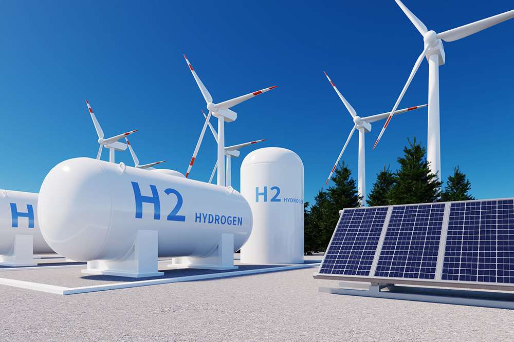 Renewable energy generation facilities and hydrogen tanks